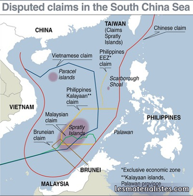 Territoires disputés en mer de Chine de Sud