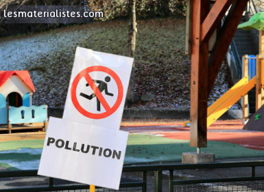 Pollution Vallée de l'Arve parc jeux enfants interdiction courir jouer