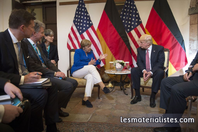 Angela Merkel et Donald Trump au G7