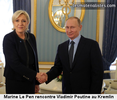 Marine Le Pen rencontre Vladimir Poutine au Kremlin