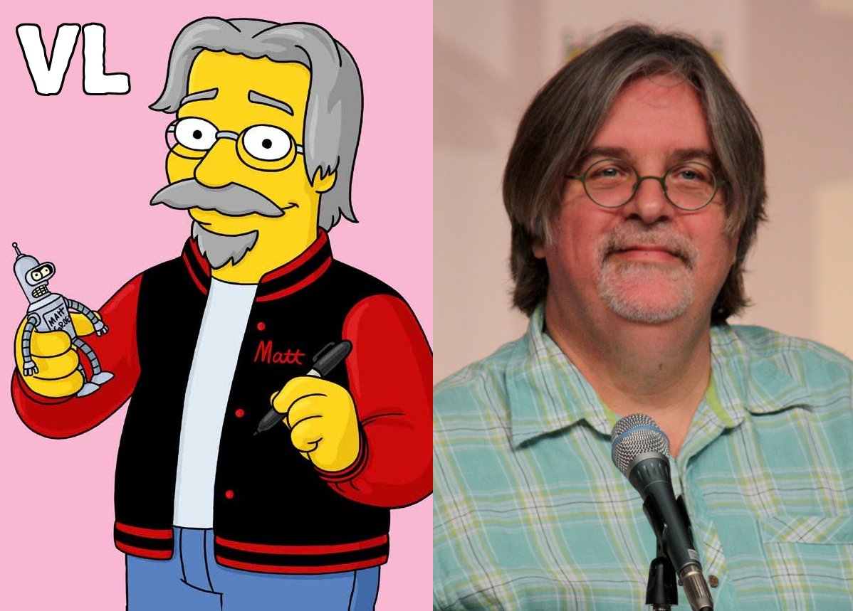 Dessin et Photo de Matt Groening